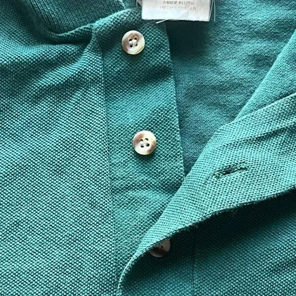 Vintage Green Mickey Mouse Golf Polo, Disney Polo, Men's Large Polo, Cotton Polo - Picture 3 of 7